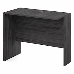 35 Inch Rectangular Desk Return for Executive Desk, Coastal Grey