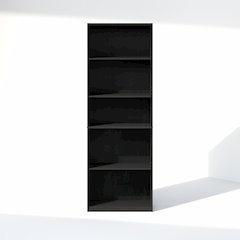 5-Tier Media Storage, CD DVD Media Tower, with Adjustable Shelves, Blackwood