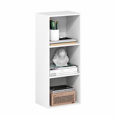 PASIR Book Shelf, 3-Cube Bookcase, Standing Bookshelf, Open Storage Shelf