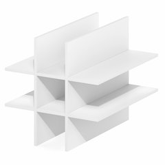 9-Compartment Cube Organizer, Fits into Furinno Triple Thick Cubes