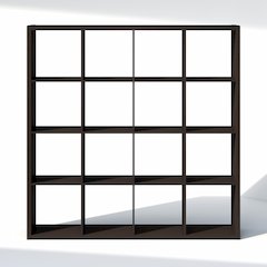 16-Cube Closet Organizer, Open Shelf Closet Storage, Extra Thick Frame
