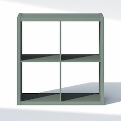4-Cube Closet Organizer, Open Shelf Closet Storage, Extra Thick Frame