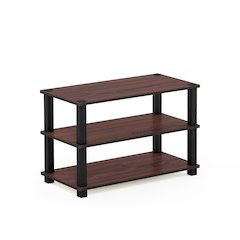 3-Tier Shoe Organizer, Shoe Storage, Cherry Oak