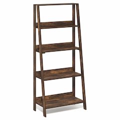 LADDER Book Shelf, 5-Tier Ladder Shelf, 13 x 23.6 x 53.5