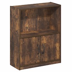 GRUEN Book Shelf, 2-Tier Small Bookshelf, 9.3 x 21.8 x 27