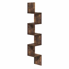 ROSSI Corner Floating Shelves for Wall, 5-Tier Corner Square Wall Shelf
