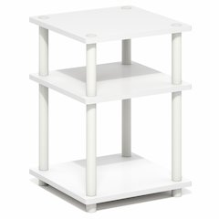 TURN-N-TUBE Side Table, 3-Tier Square Modern End Table, Night Stand