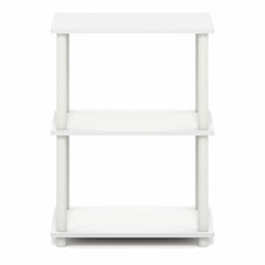 TURN-N-TUBE Storage Shelves, 3-Tier Book Shelf, Corner Shelf