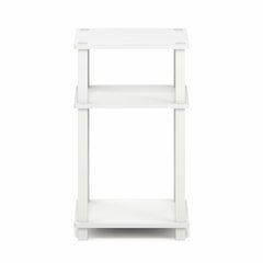 JUST Side Table, 3-Tier Open Shelf End Table, Toolless Assembly Night Stand