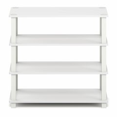 TURN-S-TUBE Shoe Rack, 4-Tier Shoe Organizer, Shoe Storage