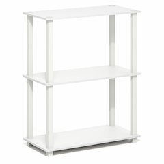TURN-S-TUBE Storage Shelves, 3-Tier Book Shelf, Corner Shelf