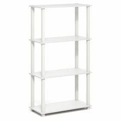 TURN-S-TUBE Storage Shelves, 4-Tier Book Shelf, Corner Shelf