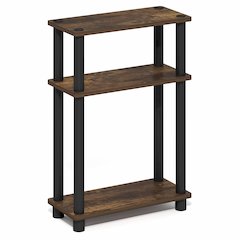 TURN-N-TUBE Narrow Side Table, Slim Toolless Assembly Nightstand, Night Stand