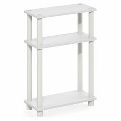 TURN-N-TUBE Narrow Side Table, Slim Toolless Assembly Nightstand, Night Stand