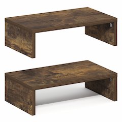 CLASSIC Monitor Stand Riser Set of 2, 15.7" Wide Dual Monitor Riser