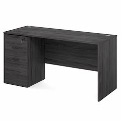 60 Inch Executive Desk with File Cabinet