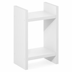 VIOLA Side Table, 2-Tier Modern End Table with Open Shelf