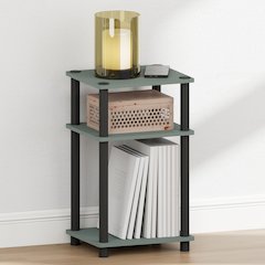 JUST Night Stand, 3-Tier Turn-N-Tube Nightstand, Sage Green