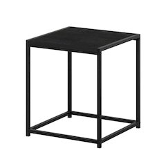 Americano-colored end table with modern design and durable construction