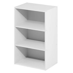 Modern Wood Bookcase with Adjustable Shelves for Living Room Storage