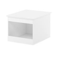 Furinno Peli Top Opening Litter Box Enclosure, Solid White