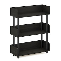 TURN-N-TUBE 3-Tier Bookshelf, Rounded Corners, 9.2x23.6x29.6, Espresso