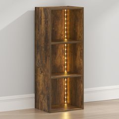 LUDER 3-Cube LED Closet Organizer, 9.3x12x31.5, Amber Pine