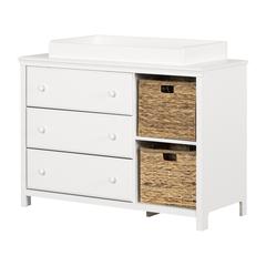 Cotton Candy Changing table, Pure White