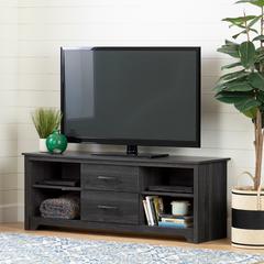 Fusion TV Stand with Drawers , Gray Oak