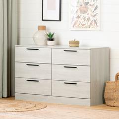 Step One Essential 6-Drawer Double Dresser, Winter Oak