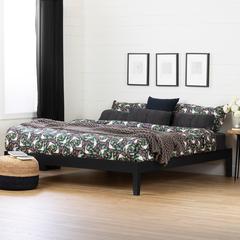 Vito Platform Bed, Black, W74.5 x D82.5 x H14