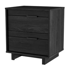South Shore Fynn 2-Drawer Nightstand, Gray Oak