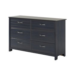 Ulysses 6-Drawer Double Dresser, Blueberry