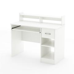 South Shore Axess Desk with Keyboard Tray, Pure White
