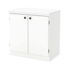 South Shore Morgan 2-Door Storage Cabinet, Pure White