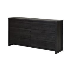 South Shore Tao 6-Drawer Double Dresser, Gray Oak