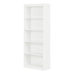 Axess 5-Shelf Bookcase, Pure White