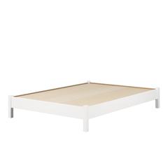 Munich Platform Bed on Legs, Pure White