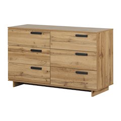 Cavalleri 6-Drawer Dresser, Nordik Oak