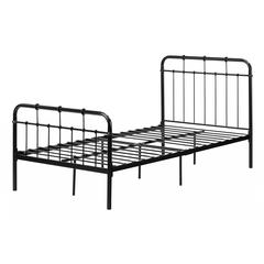 Tassio Metal Complete Platform Bed, Pure Black