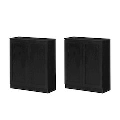 Arum Set of 2 Sideboards, Black Oak