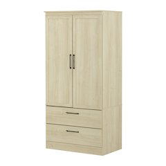 Haven 2-Door Storage Cabinet, Bleached Oak