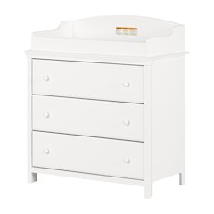 South Shore Cotton Candy Changing Table with Drawers, Pure White