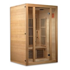 Seattle 2-Person Low EMF (Under 8MG) FAR Infrared Sauna (Canadian Hemlock)