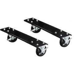 Adjustable Leg Workbench Caster Kit, 30"D, 708 Midnight Ebony