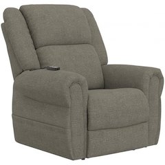Paradise Power Lift Lay Flat Recliner with Power Headrest in Granite color