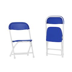 2 Pk. Kids Blue Plastic Folding Chair