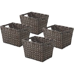 Split Rattique Small Tote- Set of 4