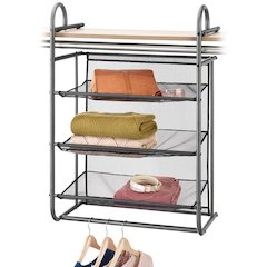 Hanging 3 Shelf Closet Organizer