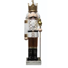 48" Nutcracker Holding Staff - Unlit, 9x9x48H